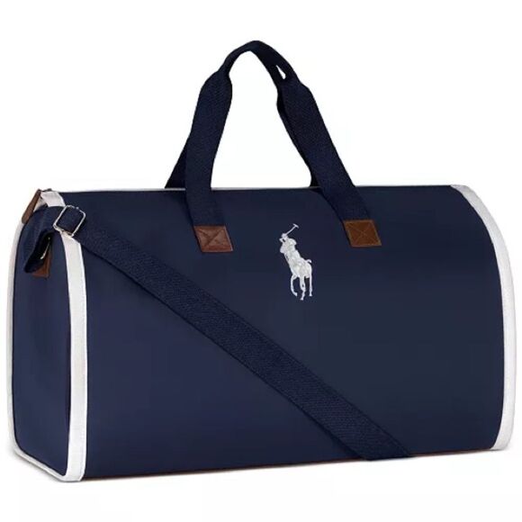 Ralph Lauren Navy/ White Limited Edition Novelty Boston 2-in-1 Bag - Picture 1 of 16